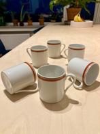 Porcelaine d'Auteuil • 6 sachets de café très fins, Tasse(s) et/ou soucoupe(s), Utilisé, Enlèvement ou Envoi, Porcelaine