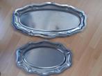 2 Beaux grands plats en inox, Ophalen of Verzenden, Gebruikt