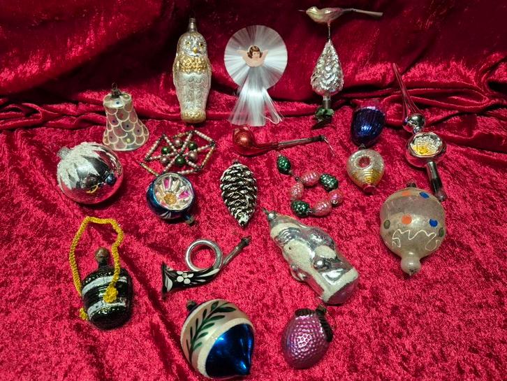 antieke kerstballen, Diversen, Kerst, Gebruikt, Ophalen of Verzenden