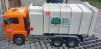 BRUDER Vuilniswagen MAN met 2 containers, Kinderen en Baby's, Speelgoed |Speelgoedvoertuigen, Ophalen of Verzenden, Zo goed als nieuw