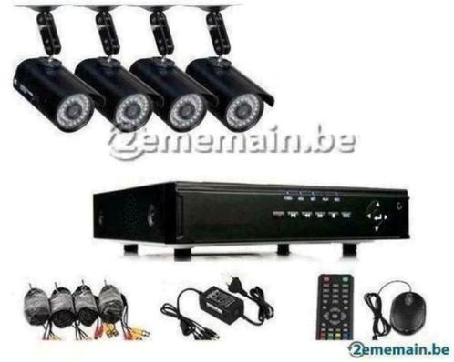 4 caméras de surveillance avec DVR Nouveau, TV, Hi-fi & Vidéo, Caméras action, Neuf