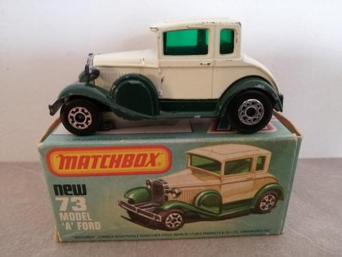 Lesney Matchbox Superfast #73 Model A Ford in doosje, Hobby en Vrije tijd, Modelauto's | Overige schalen, Zo goed als nieuw, Ophalen of Verzenden