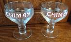 2 verres Chimay évasés, Collections, Verres & Petits Verres, Utilisé, Enlèvement ou Envoi, Verre à bière
