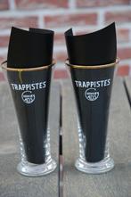 2 oude glazen Trappistes Chimay ADS, Ophalen of Verzenden, Gebruikt, Bierglas