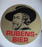 Rubens bier kartonnen reclamebord diameter 48 cm, Verzamelen, Overige merken, Reclamebord, Plaat of Schild, Gebruikt, Ophalen of Verzenden
