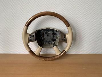 stuurwiel Beige Leer + hout jaguar X type 2005 tot 2009  beschikbaar voor biedingen