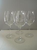 Grotere wijnglazen 21 cm hoog - 4 stuks, Huis en Inrichting, Ophalen of Verzenden, Gebruikt, Glas, Glas of Glazen