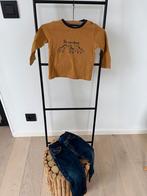 Setje jeans en t shirt met lange mouwtjes, Kinderen en Baby's, Babykleding | Maat 80, Ophalen, Zo goed als nieuw, Jongetje of Meisje
