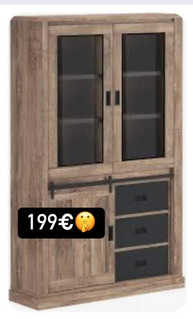 Expo deals vitrine kast 199€, Huis en Inrichting, Kasten | Vitrinekasten, Nieuw, Ophalen