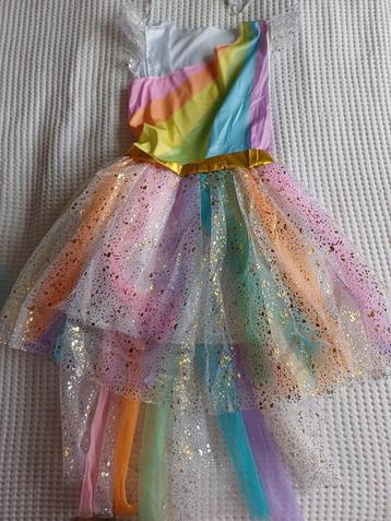Verkleedkleding kleedje unicorn 10-12 jaar beschikbaar voor biedingen