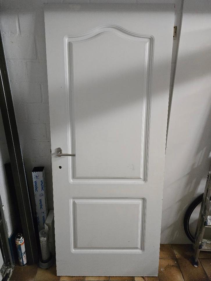 Houten binnendeur, Bricolage & Construction, Fenêtres & Moustiquaires, Utilisé, Porte intérieure, 200 à 215 cm, 80 à 100 cm, Bois