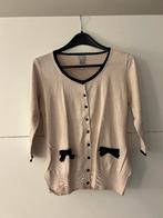 H&M ecru gilet met strikjes, Kleding | Dames, Truien en Vesten, Maat 38/40 (M), H&M, Beige, Ophalen of Verzenden