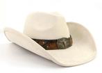 Western Cowboyhoed Suède+ Bull 'S Head Lederen Band (Nieuw), Kleding | Heren, Hoeden en Petten, Ophalen of Verzenden, Nieuw, Hoed