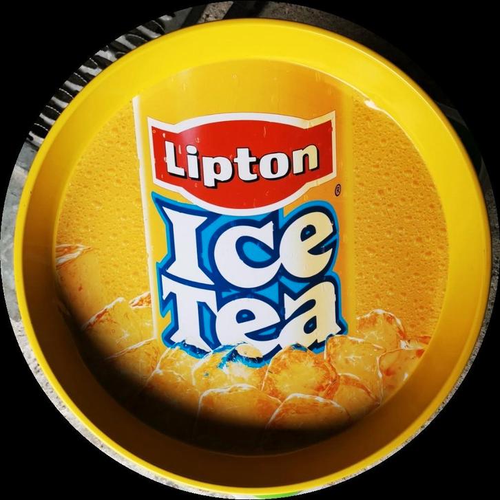 Lipton ice tea metalen dienblad, Verzamelen, Merken en Reclamevoorwerpen, Zo goed als nieuw, Gebruiksvoorwerp, Ophalen of Verzenden