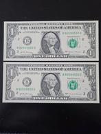 2 x 1 dollar USA UNC 2017 jaar set, Postzegels en Munten, Bankbiljetten | Amerika, Ophalen of Verzenden, Noord-Amerika, Setje
