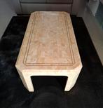 Vintage Salontafel in marmer look., Ophalen, Zo goed als nieuw