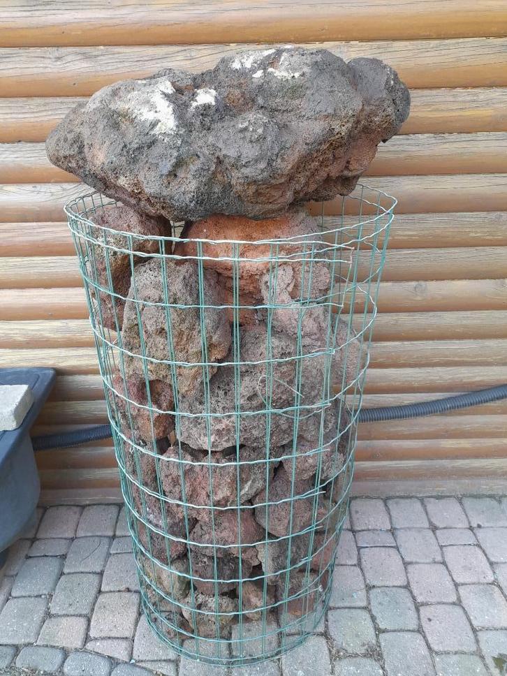 Lavastenen voor vijver., Tuin en Terras, Vijver-toebehoren, Gebruikt, Ophalen