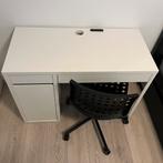 Bureau Micke + chaise de bureau, Enlèvement, Utilisé