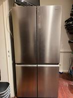 Haier koelkast met vriezer No Frost RVS, Elektronische apparatuur, Koelkasten en IJskasten, Ophalen, 200 liter of meer, 60 cm of meer