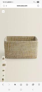 Rieten mand Zara Home, Ophalen, Mand, Nieuw, Riet