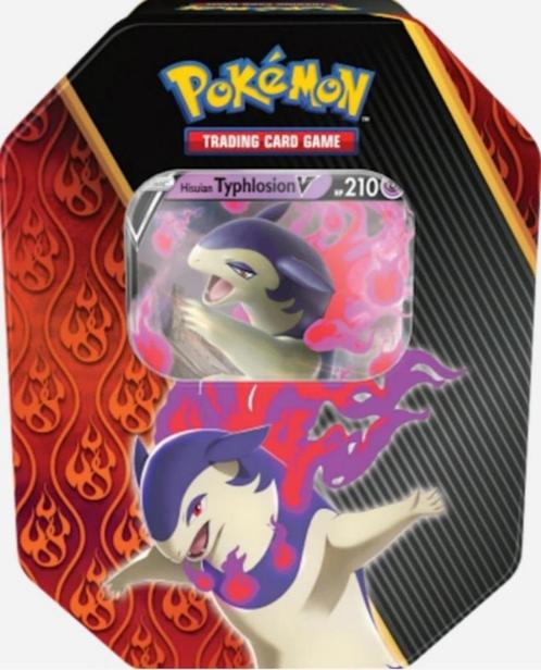 Pokémon Divergent powers: Tin - Hisuian Typhlosion V, Hobby en Vrije tijd, Verzamelkaartspellen | Pokémon, Nieuw, Booster, Ophalen of Verzenden