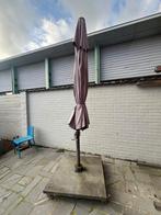 Granieten parasolvoet met zweefparasol met tiltfunctie, Tuin en Terras, Parasols, Ophalen, Kantelbaar, Gebruikt, 1 tot 2 meter