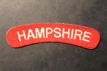 Title Hampshire Regiment. Original WWII.