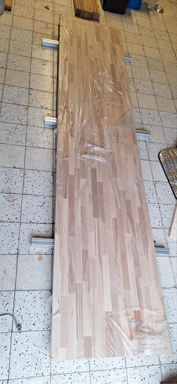 Eiken werkblad / keukenblad massief eik 3000x650x38  beschikbaar voor biedingen