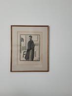 Lithografie 'The Wait' van Charles Counhaye, Antiek en Kunst, Kunst | Litho's en Zeefdrukken, Ophalen of Verzenden