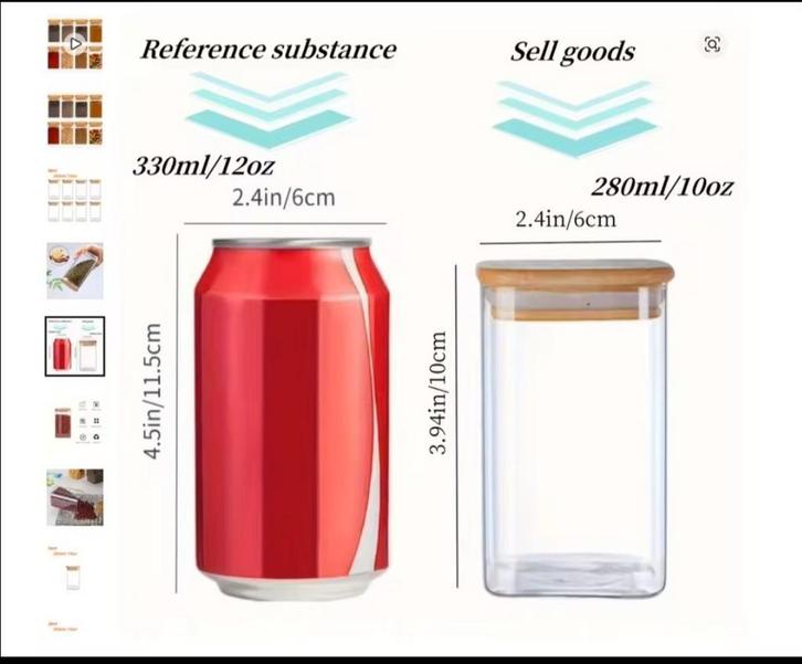 20 Glazen potjes, Huis en Inrichting, Keuken | Tupperware, Nieuw, Ophalen