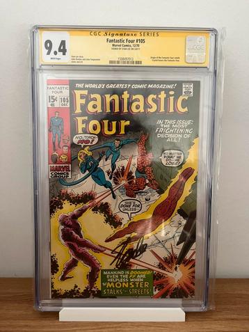 Fantastic four #105  signed by stan lee beschikbaar voor biedingen