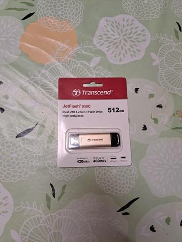 Transcend JetFlash 930C - USB-flashstation - 512 GB