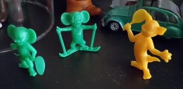 Tom et Jerry 3 anciennes petites figurines en plastique dur