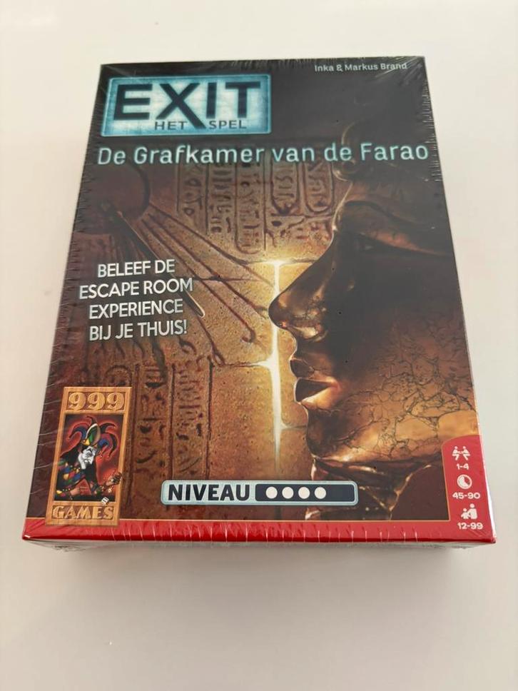 Exit - De grafkamer van de farao, Hobby en Vrije tijd, Gezelschapsspellen | Bordspellen, Nieuw, Een of twee spelers, Drie of vier spelers
