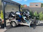 Te Huur Motortrailer Motoaanhangwagen + Transport van u moto, Motoren, Gebruikt