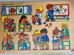 retro legpuzzel school, Kinderen en Baby's, Speelgoed | Kinderpuzzels, Ophalen, Gebruikt