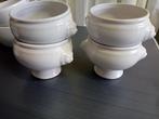 4 Soepkommen, Huis en Inrichting, Keuken | Servies, Ophalen, Gebruikt, Kom(men), Overige stijlen