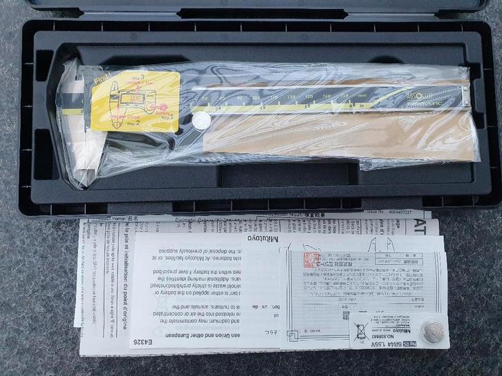 Mitutoyo digitale schuifmaat 150mm - NIEUW - SEALED, Doe-het-zelf en Bouw, Meetapparatuur, Nieuw, Afstand, Ophalen of Verzenden