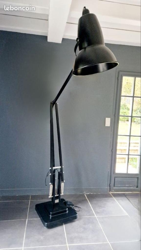 Lampe Anglepoise 1227 giant noire, Maison & Meubles, Lampes | Lampadaires, Comme neuf, 200 cm ou plus, Métal, Enlèvement