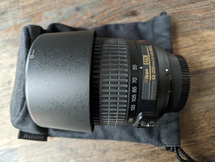 Nikon AF-S DX Nikkor 55-200mm 1:4-5 .6GII VR ED-objectief, Audio, Tv en Foto, Foto | Lenzen en Objectieven, Gebruikt, Telelens