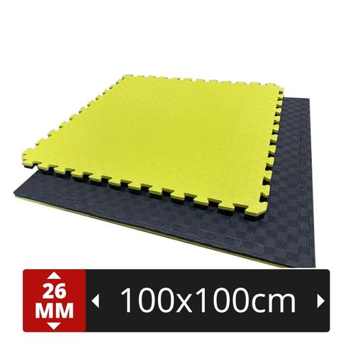 Tatami. Tatamis 1mx1mx2.6cm epaisseur. Mousse EVA Jaune/noir, Sport en Fitness, Vechtsporten en Zelfverdediging, Nieuw, Overige