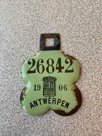 Fietsplaat 1906 Antwerpen, Verzamelen, Ophalen of Verzenden, Zo goed als nieuw