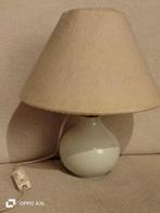 Vintage lamp, Linnen kap, Tissus, Enlèvement, Utilisé