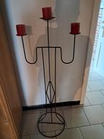 Kaarsenhouder, Ophalen, Zwart, Zo goed als nieuw, Metaal
