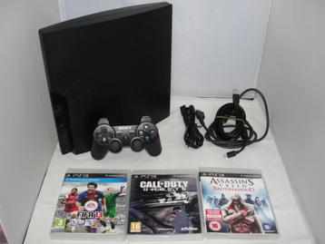 Slim Console 160 GB + PS3 Dualshock 3 Controller + gratis 4 