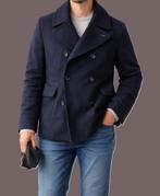 wollen Van Gils jas maat EU 46 (S) tailored fit, Blauw, Zo goed als nieuw, Maat 46 (S) of kleiner, Van Gils