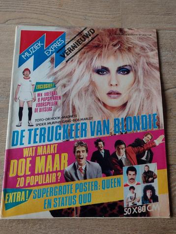 MUZIEK EXPRES 1982: BLONDIE-MICK JAGGER-BOB MARLEY-DOE MAAR beschikbaar voor biedingen