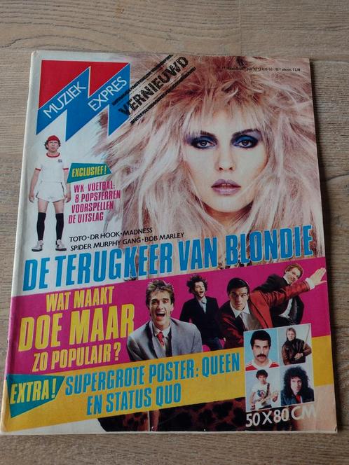MUZIEK EXPRES 1982: BLONDIE-MICK JAGGER-BOB MARLEY-DOE MAAR, Verzamelen, Tijdschriften, Kranten en Knipsels, Tijdschrift, 1980 tot heden