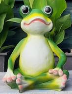 XL zittende grote Kikker 47cm,tuinbeeld, in Boeddha zit, Ophalen, Nieuw, Kunststof, Dierenbeeld