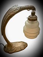 Adelaarslamp met gevouwen vleugels „Art Nouveau”, Ophalen of Verzenden, Glas